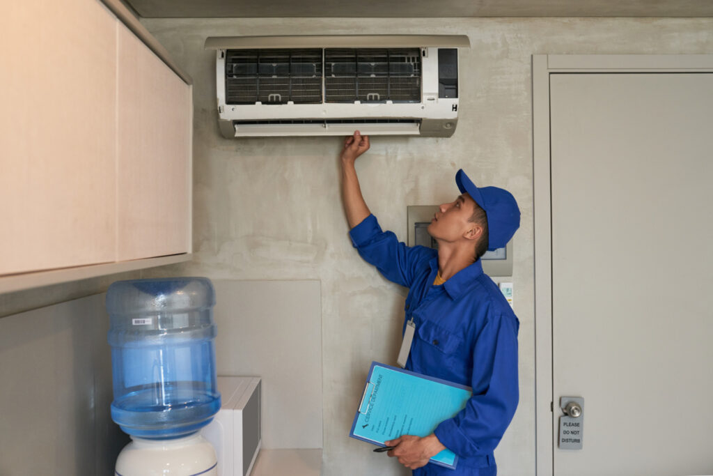 Installation de climatisation réversible